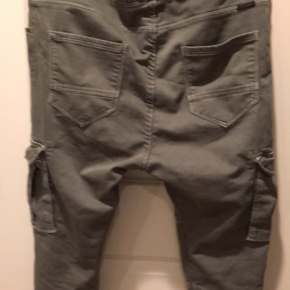 Rare! Zara Man Drawstring Cargo size XL khaki green. Awesome pair! - Picture 10 of 13